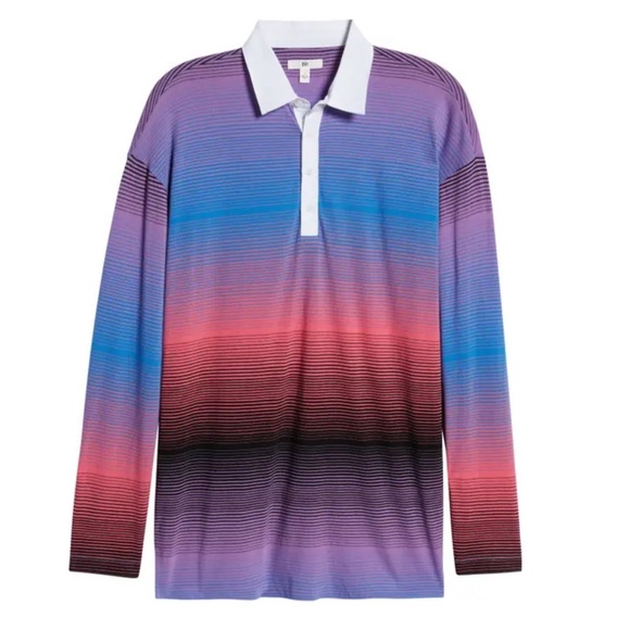 Bp. Be Proud By Bp. Pride Stripe Gender Inclusive Oversize Rugby Shirt - Picture 7 of 13